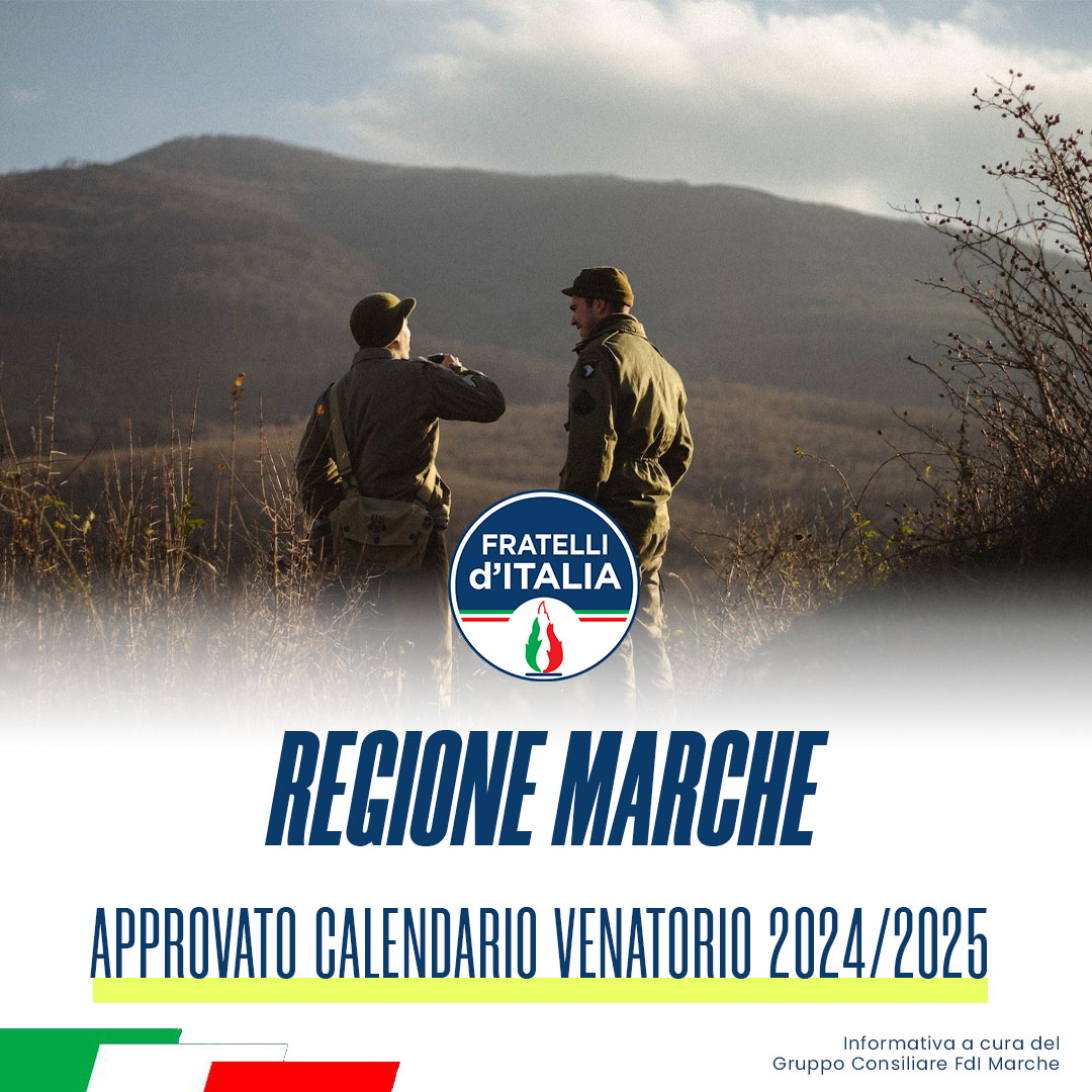 Approvazione Calendario venatorio regionale 20242025. Fratelli d